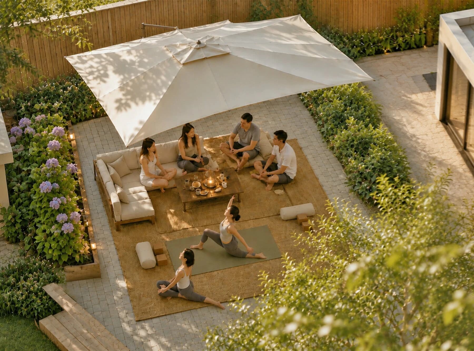 Design visualization / An outdoor room at a slower pace.