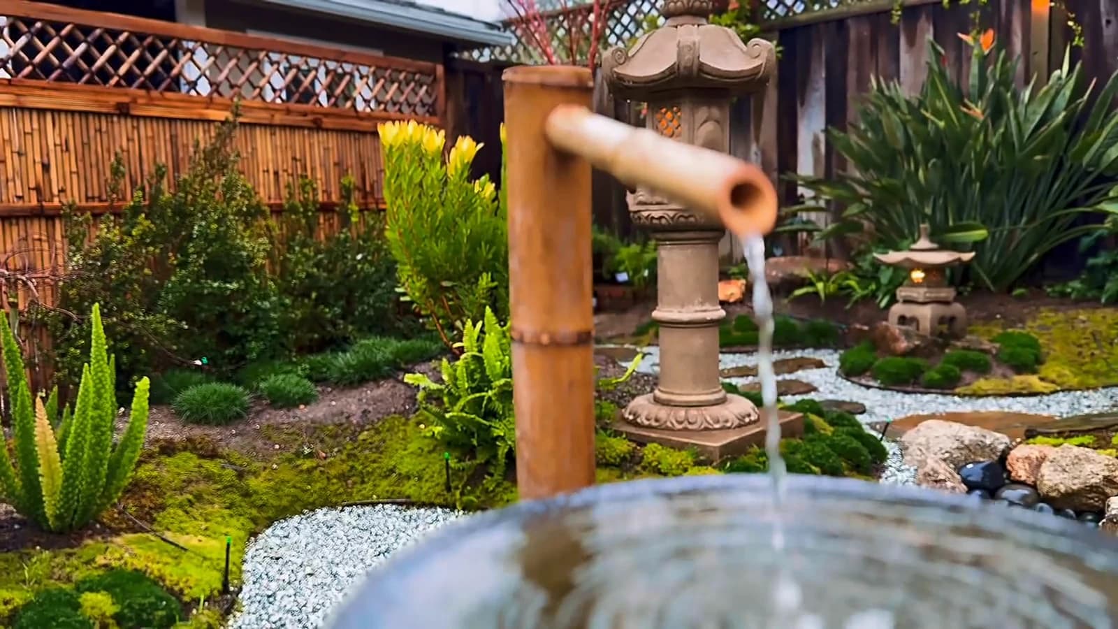 Completed-garden film still / A moment beside the water.
